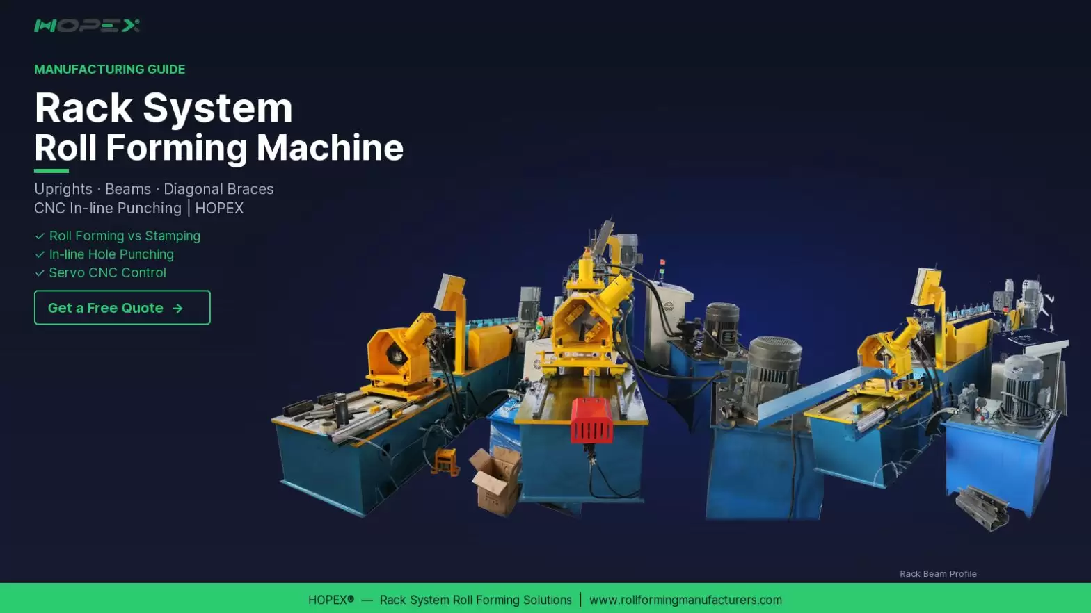 Rack System Roll Forming Machine | Storage Rack Production