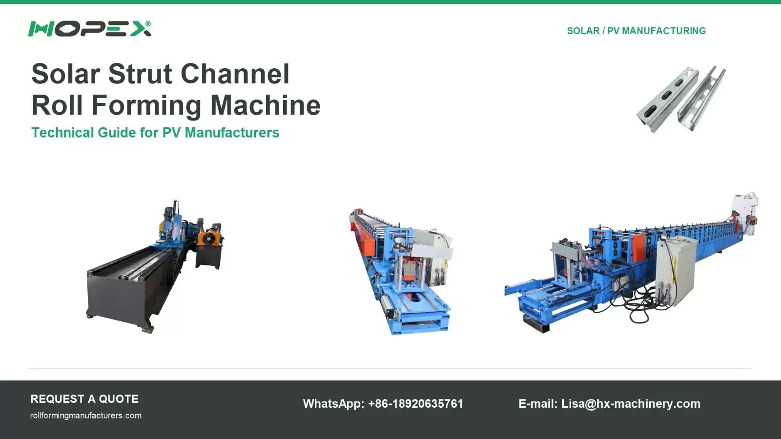 Solar Strut Channel Roll Forming Machine | Technical Guide for PV Manufacturers