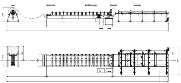 floor deck forming machine