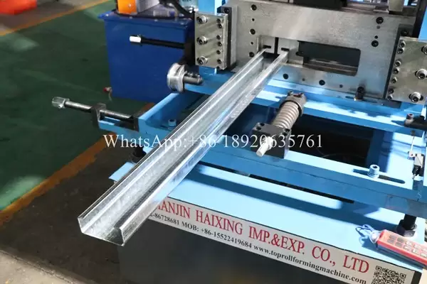 Automatic C purlin roll forming machine line