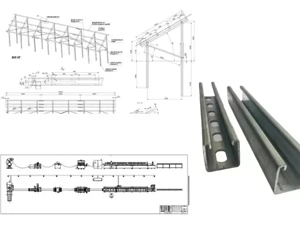 roll forming machine for solar structure