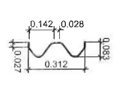 Two Wave Highway Guardrail Making Machine