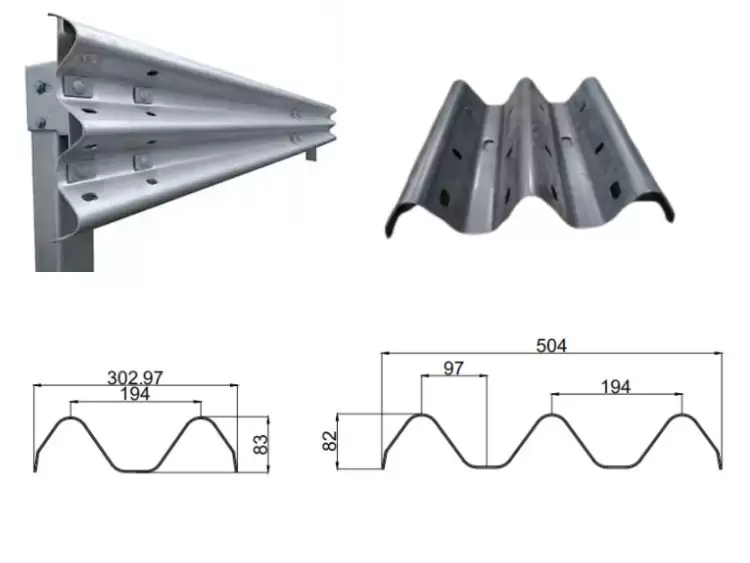 High Speed Three-wave Highway Guardrail Roll Forming Machine High Speed Three-wave Highway Guardrail Roll Forming Machine