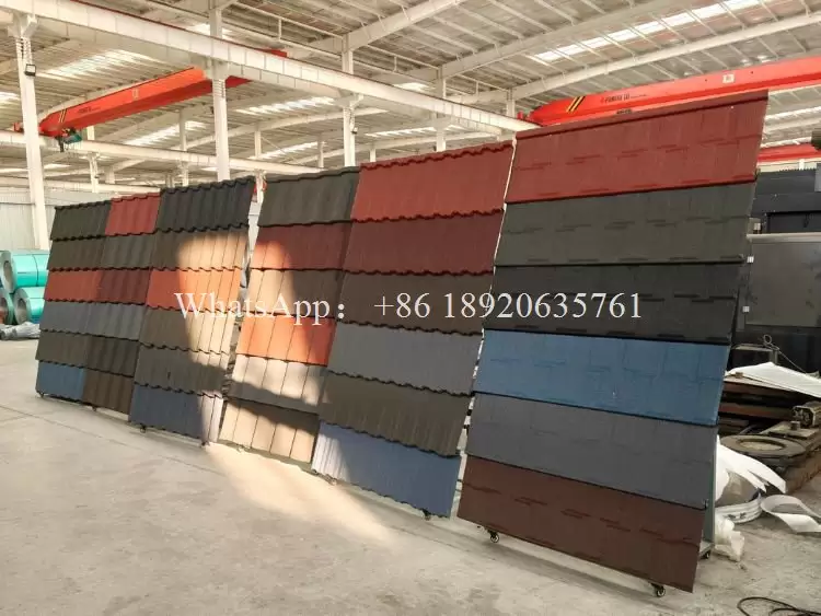 Color Stone Coated Steel Roofing Production Line