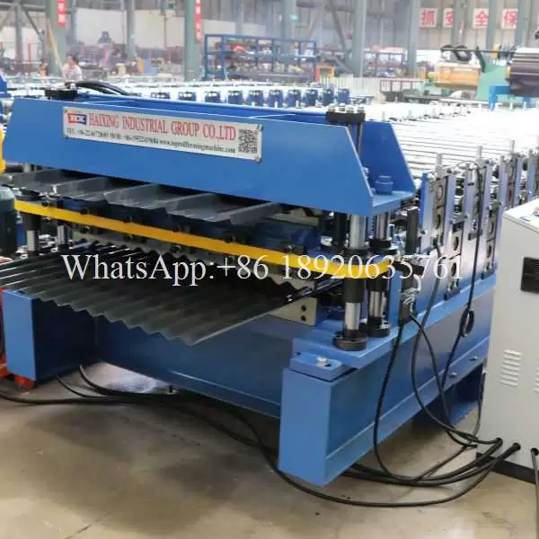 Trapezoidal Corrugated Double-Layer Roll Forming Line Machine