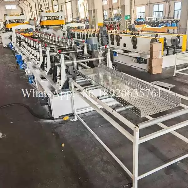 automated perforated cable tray machine