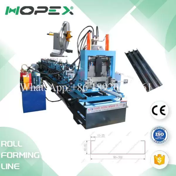 Automatic C purlin roll forming machine line