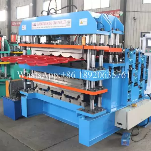 High-efficiency Three Layer Roof Sheet Roll Forming Machine