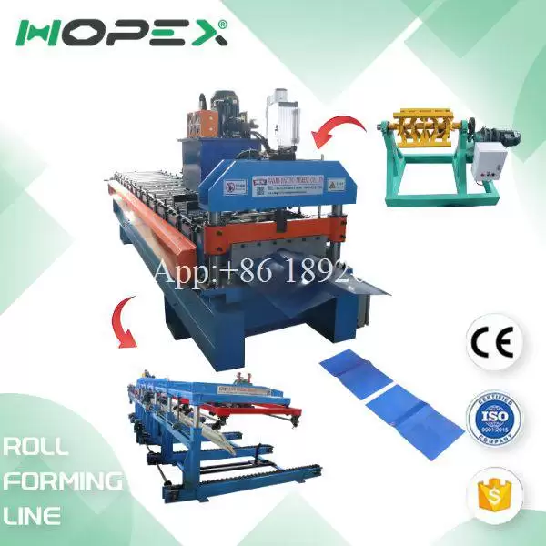 Precision ridge cap roll forming machine line