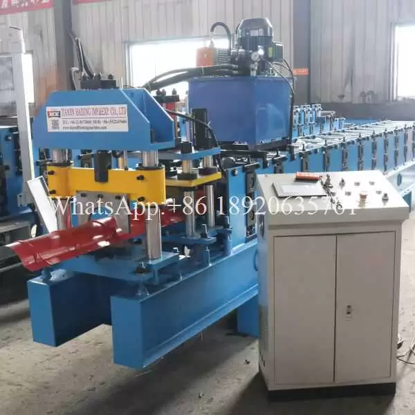High-Precision Ridge Cap Tile Roll Forming Machine Line