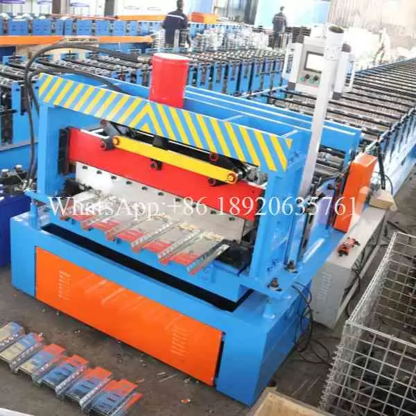 Professional steel deck roll forming machine line