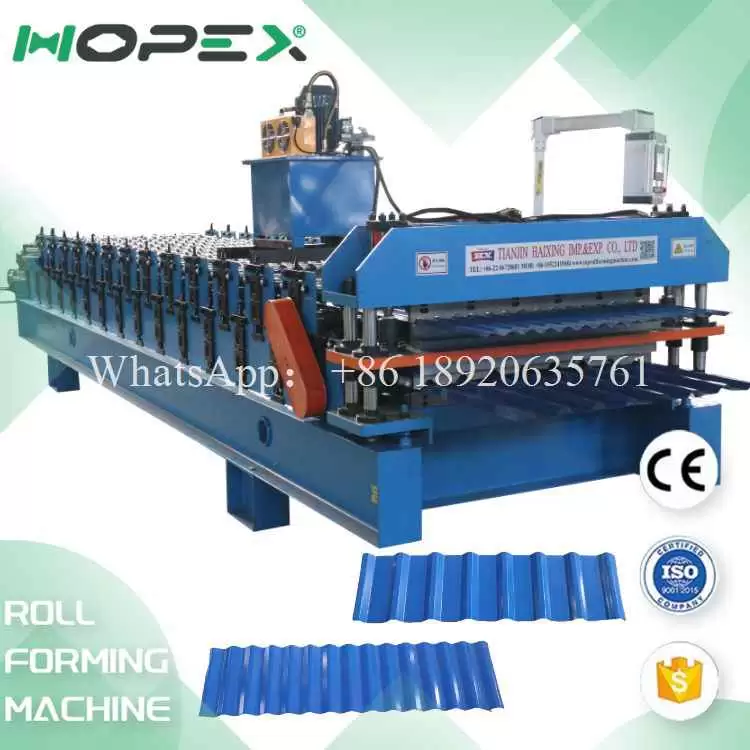 corrugated trapezoidal double-layer automatic roll forming lines