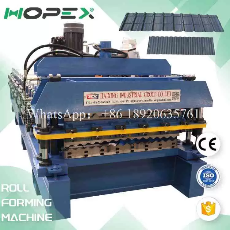 Double Layer Metal Roofing Sheet Roll Forming Machine Line