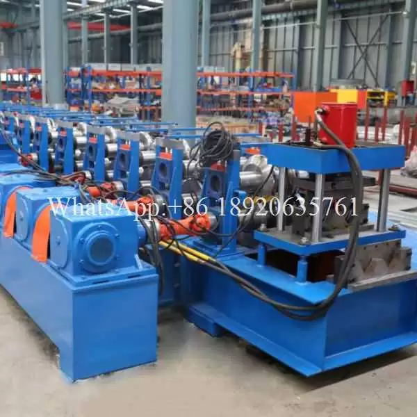 High Speed Three-wave Highway Guardrail Roll Forming Machine