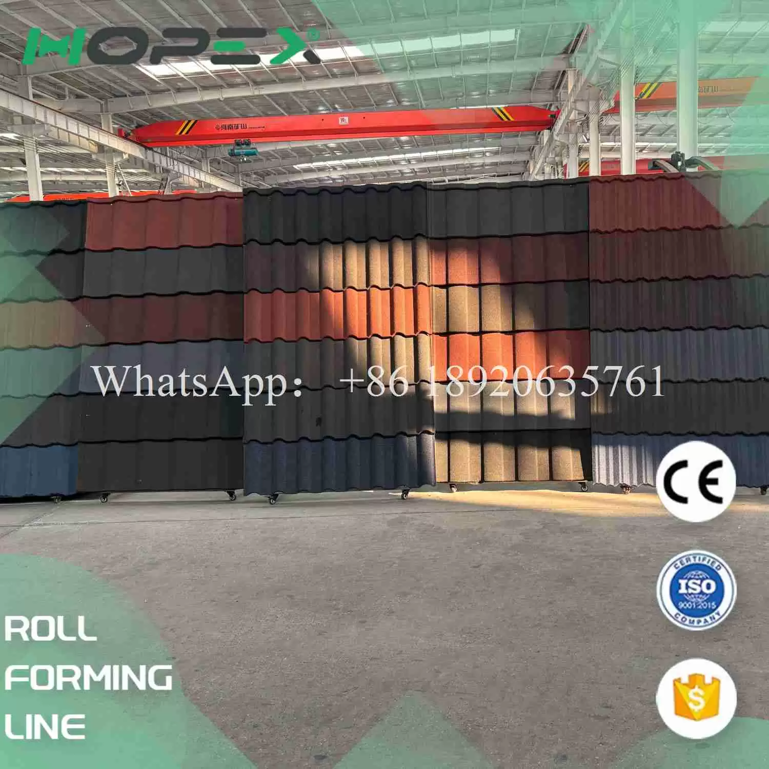 Color Stone Roof Sheet Stone Coated Machine Production Line